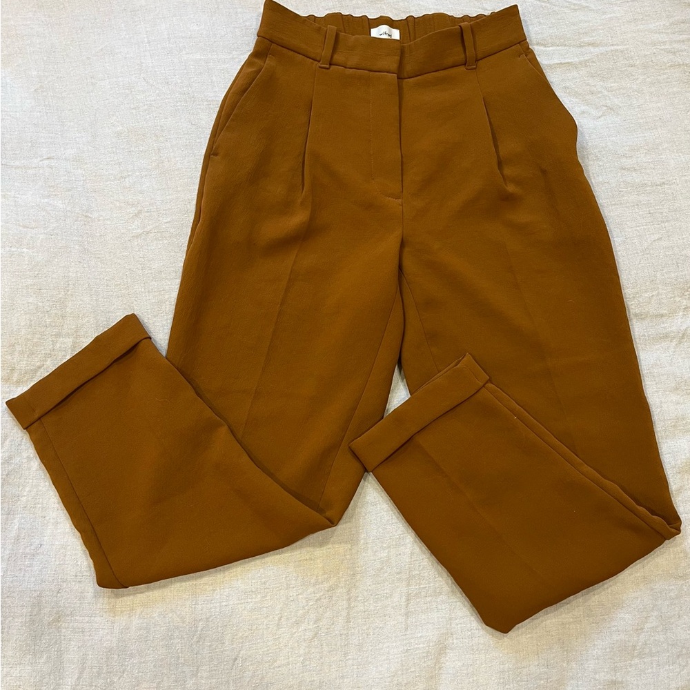Aritzia Dashwood Pant in Rich Chestnut Size 2